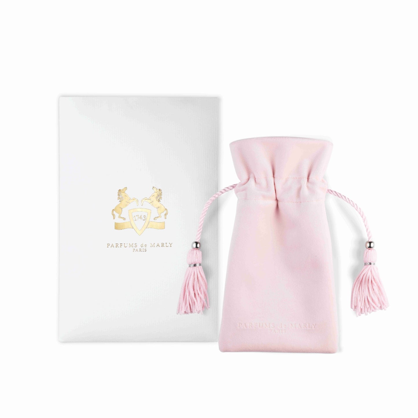 LIGHT PINK VELVET POUCH