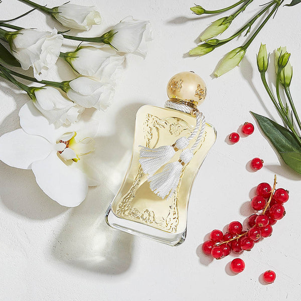 Meliora by Parfums de Marly, a feminine fragrance with rose, lily, raspberry & blackcurrant.